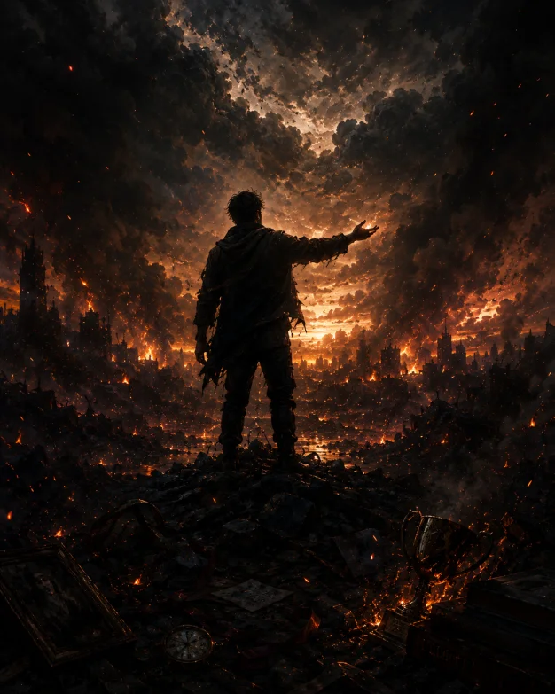 Cradling the fire