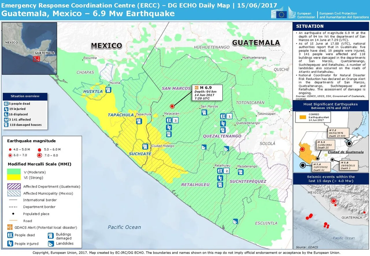 Mexico-Guatemala Earthquake