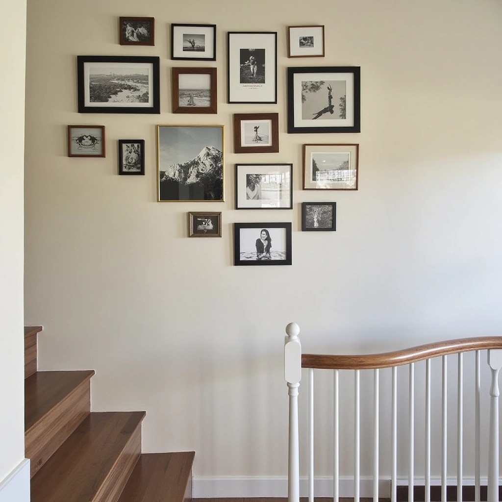 4. Gallery Wall of Family Photos or Art