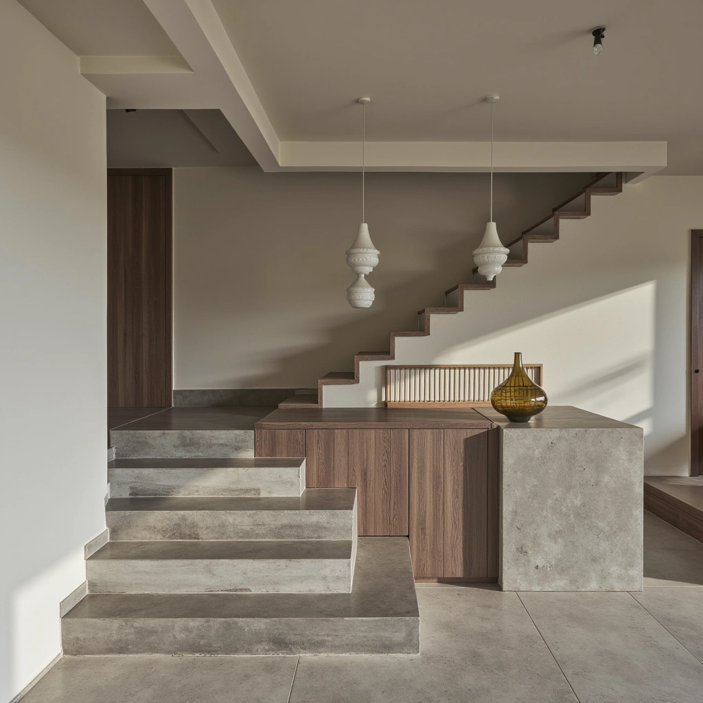 3. Floating Concrete Steps
