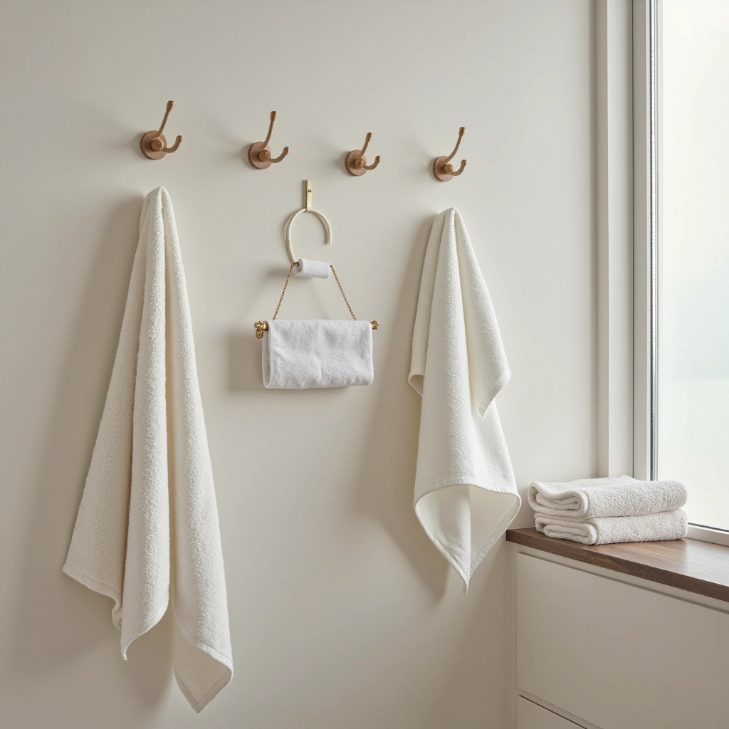 6. Towel Hooks