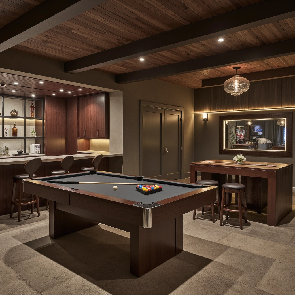 5. Home Bar and Game Room
