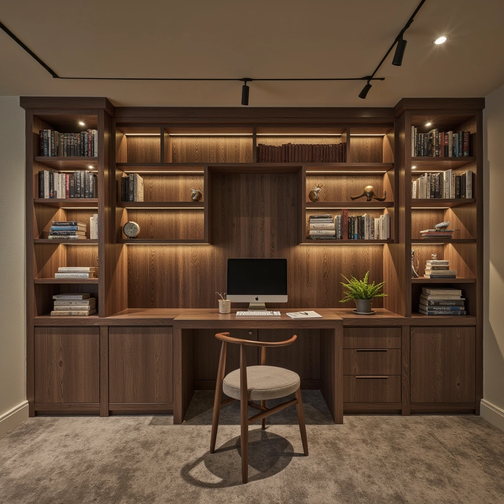 9. Home Library and Office Space