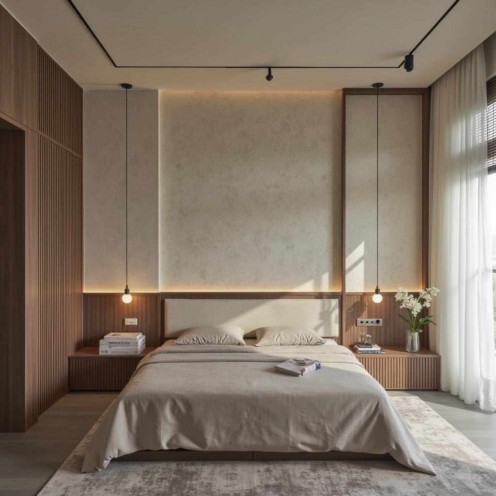 3. Textured Wallpaper for Depth and Warmth