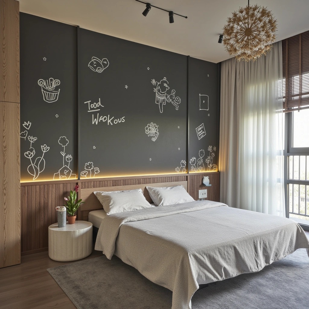 13. Chalkboard or Writable Wallpaper