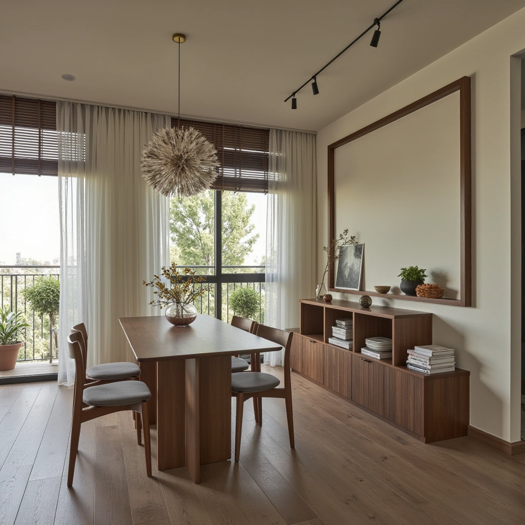 4. Floating Table with Storage Shelves