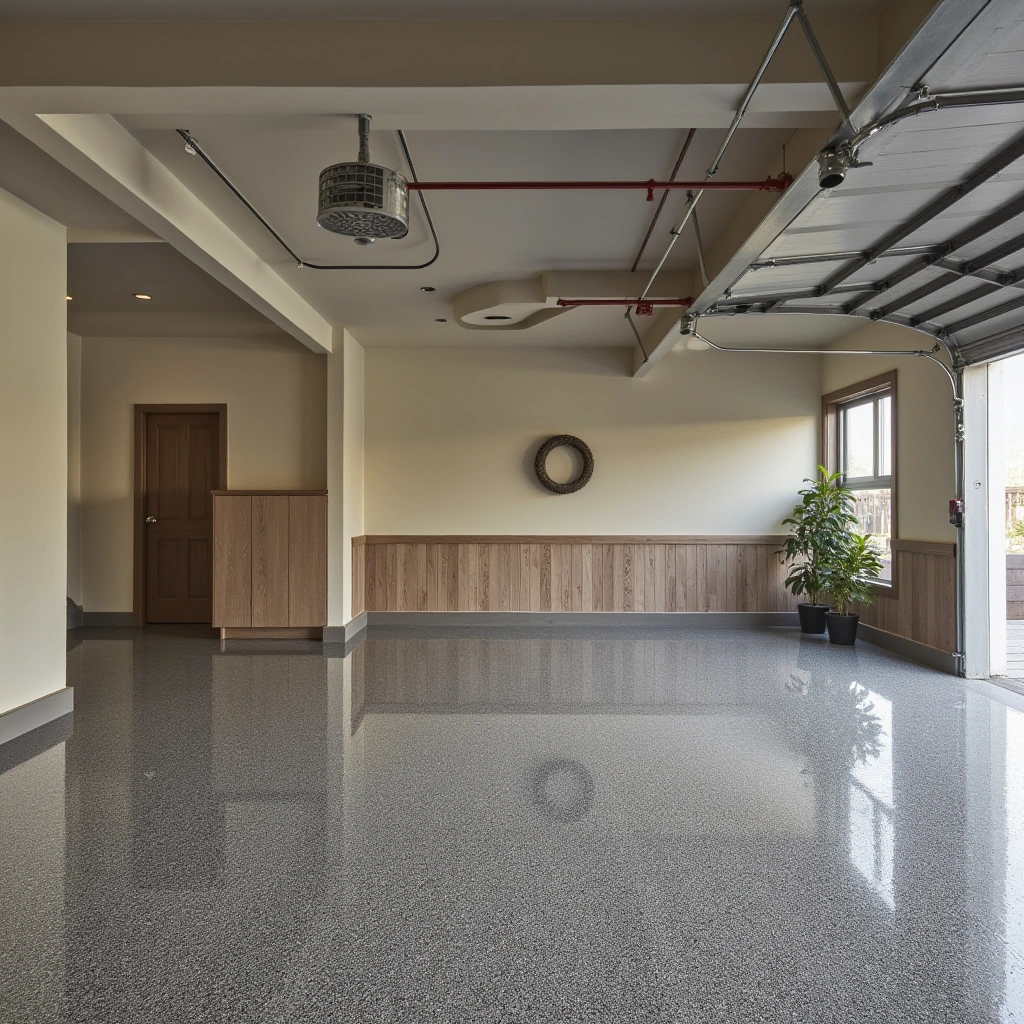 2. Epoxy Garage Flooring: Durable and Stylish