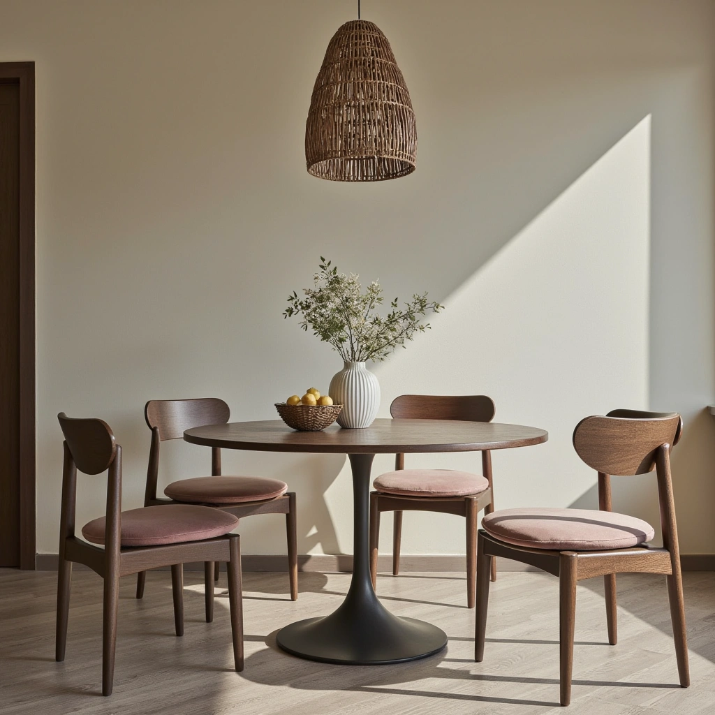 3. Round Pedestal Dining Table