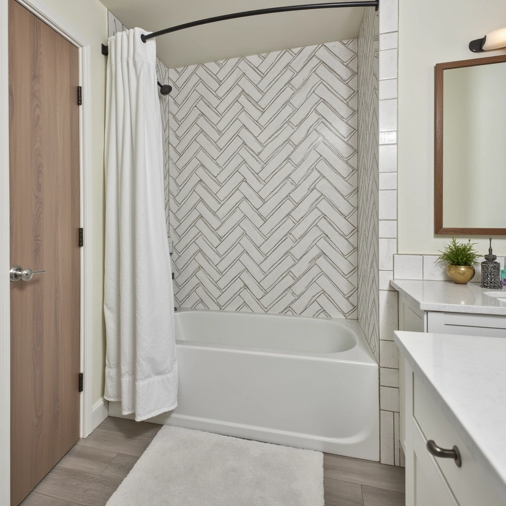 15. Chevron Pattern Tiles for Dynamic Flair