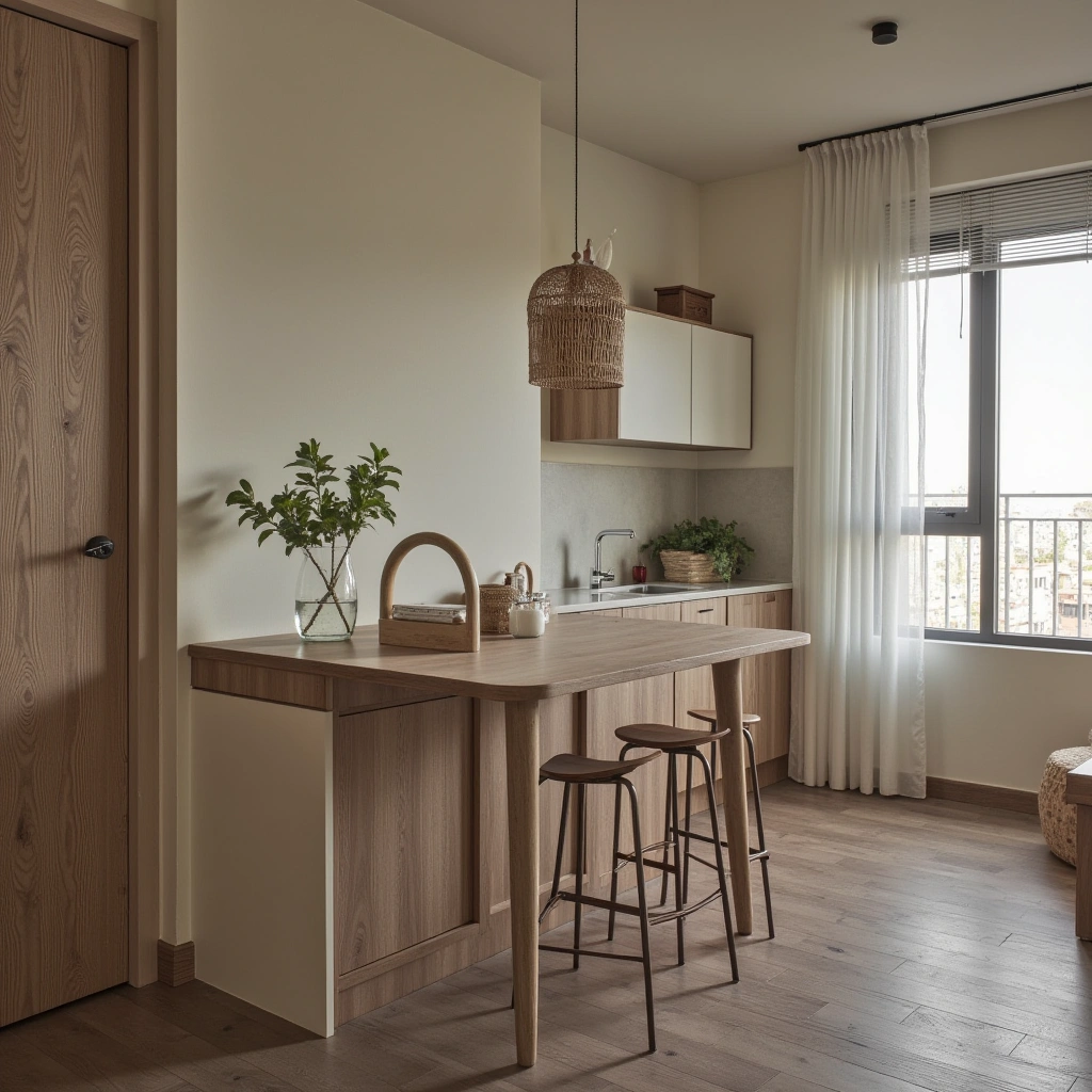 11. High Dining Table with Stools