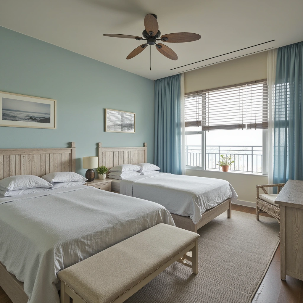 5. Bright and Airy Coastal Guest Bedroom