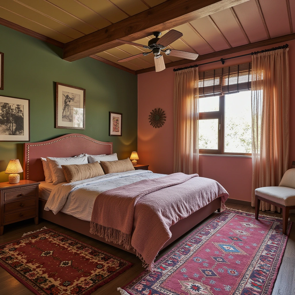 6. Vibrant Bohemian Guest Bedroom
