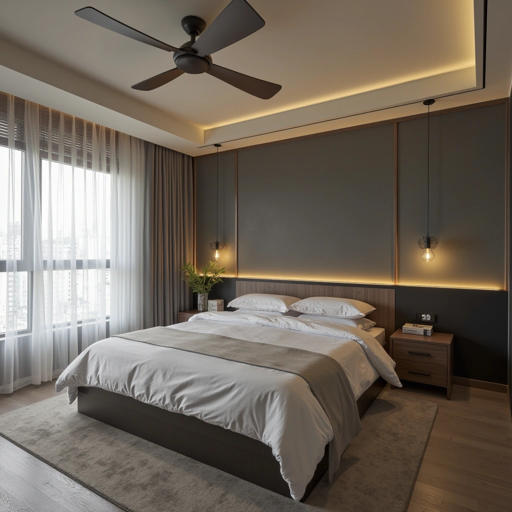 7. Smart Modern Guest Bedroom