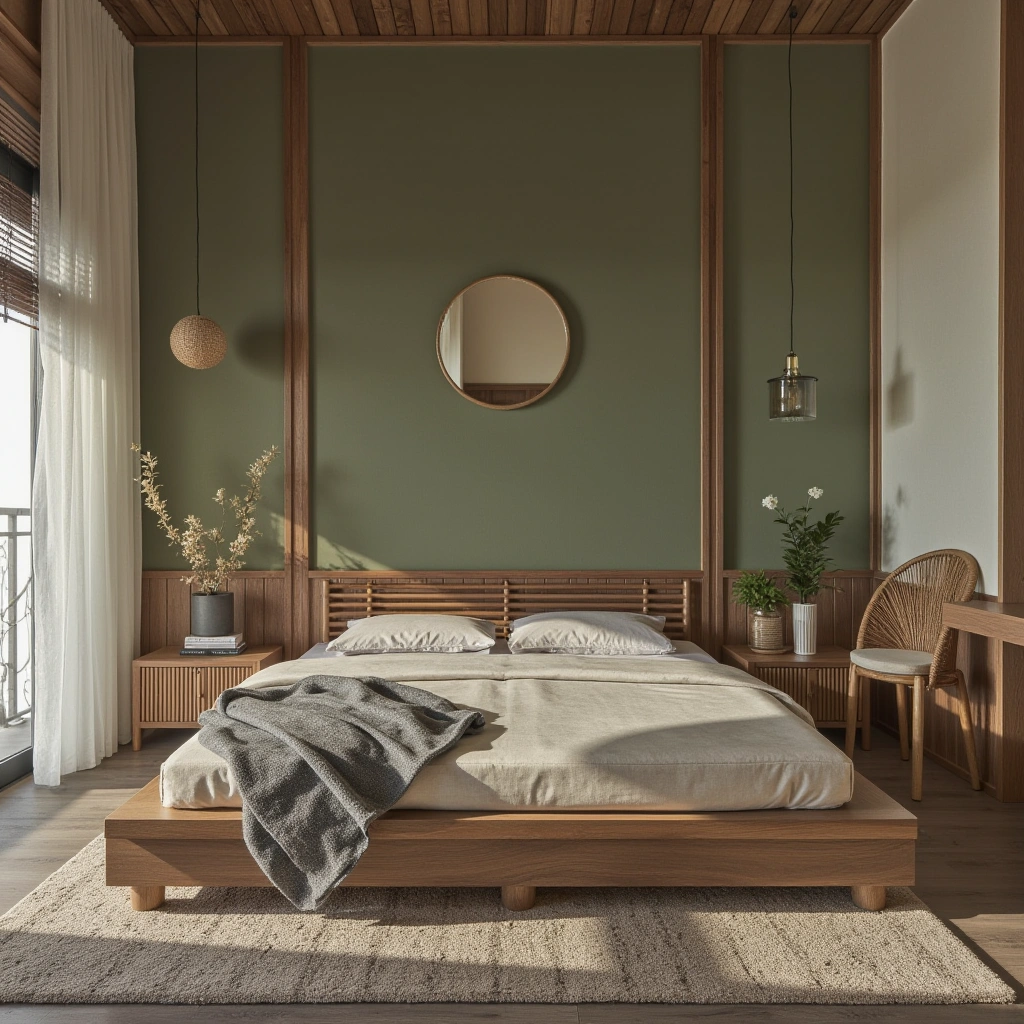 9. Nature-Inspired Guest Bedroom