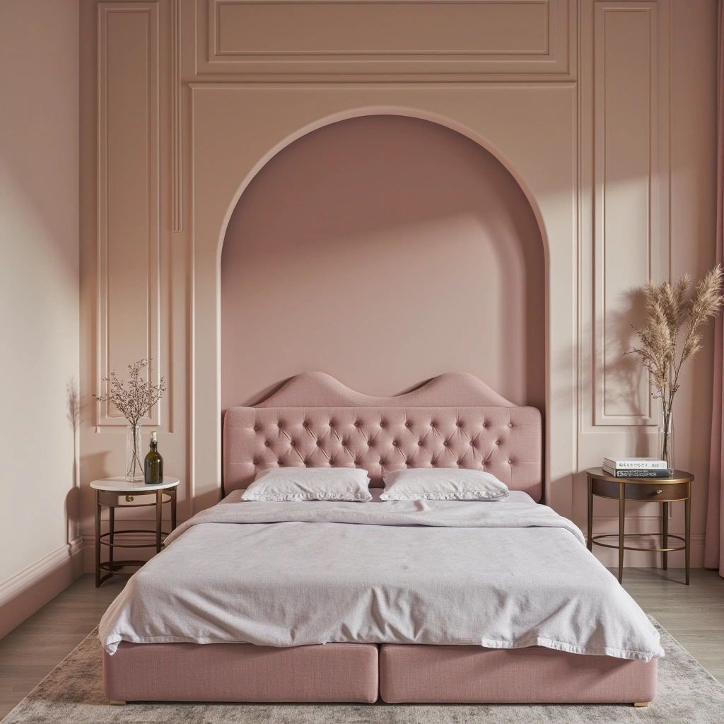 17. Romantic Soft-Toned Guest Bedroom