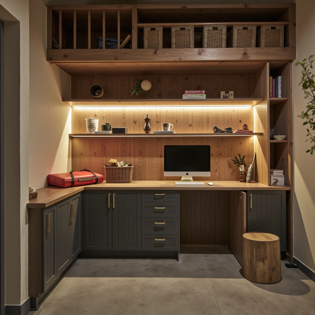 8. Illuminated Loft Storage with LED Strips