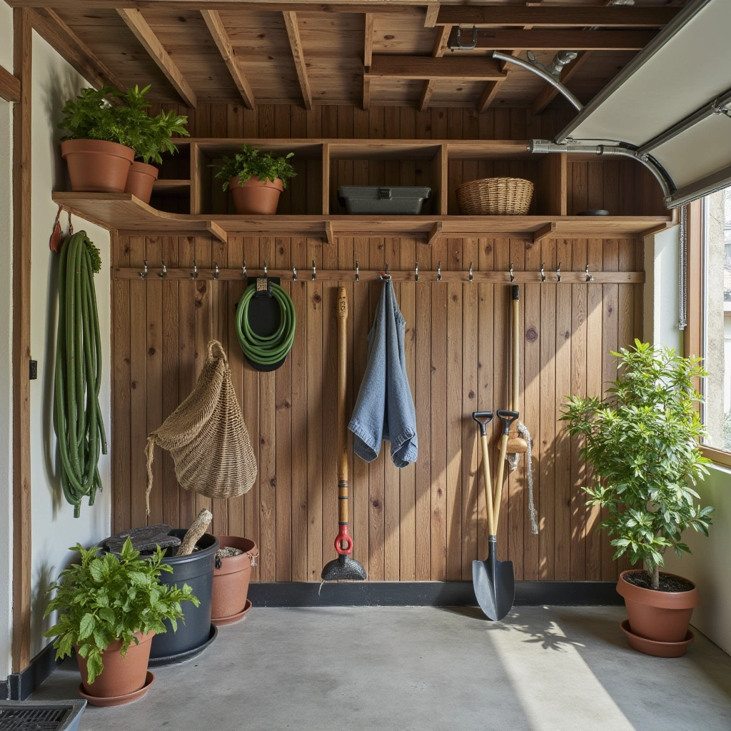 13. Garden Tool Loft Storage