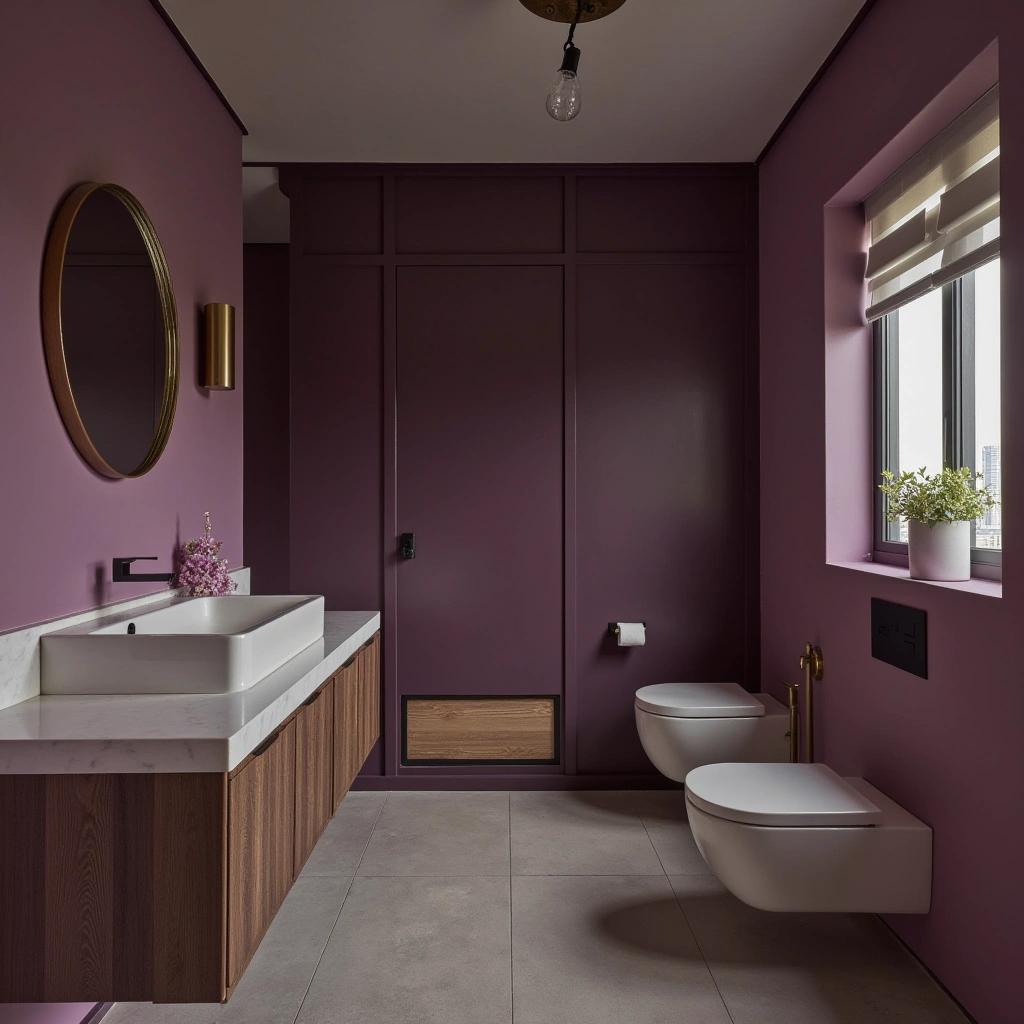 13 Dark Purple Bathroom Ideas