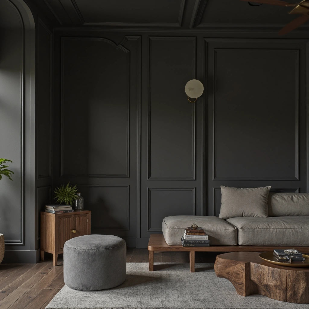 Cover image for 10 Dark And Moody Living Room Ideas