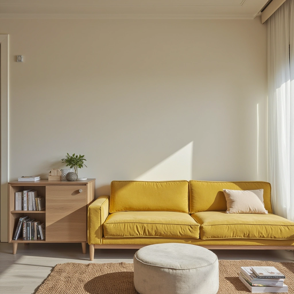 Cover image for 12 Minimalist Living Room Ideas with Yellow Sofa