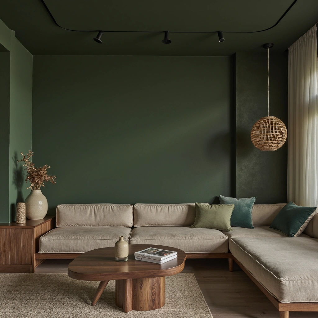 Cover image for 15 Dark Green Living Room Ideas to Transform Your Space