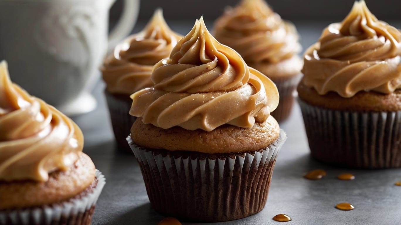 Caramel Coffee Buttercream Cupcakes