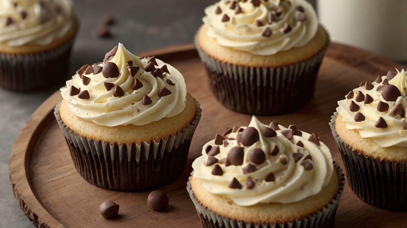 Chocolate Chip Cupcake with Frosting