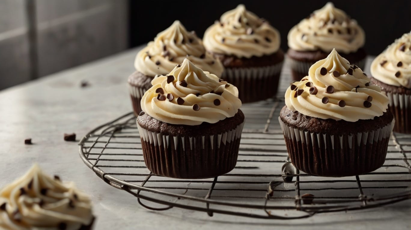 Chocolate Chip Cupcake with Frosting