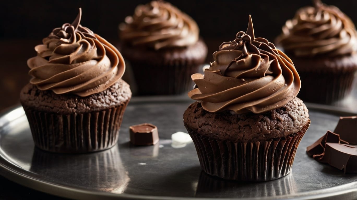 Chocolate Cupcakes with Mocha Muttercream Frosting 
