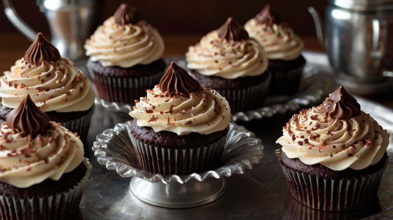 Chocolate Cupcakes with Mocha Muttercream Frosting Recipe