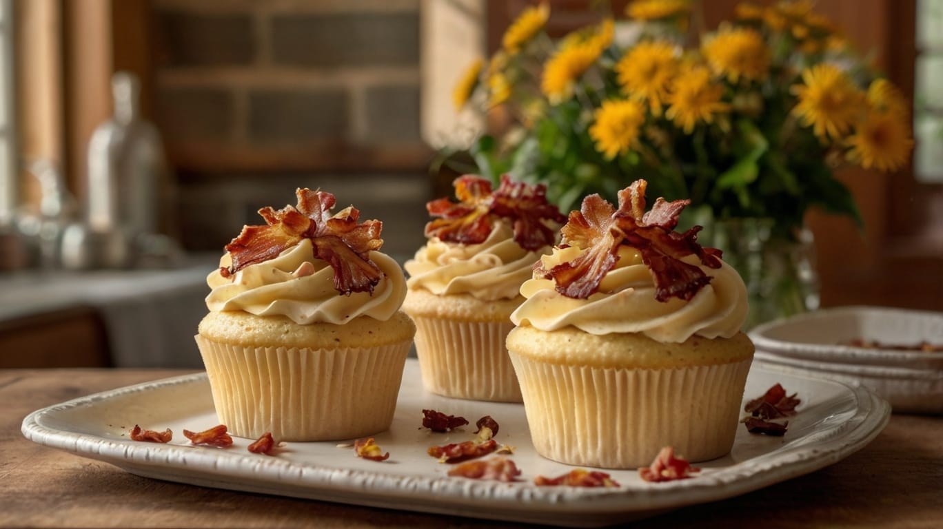 Maple Bourbon Cupcake with Bacon Recipes