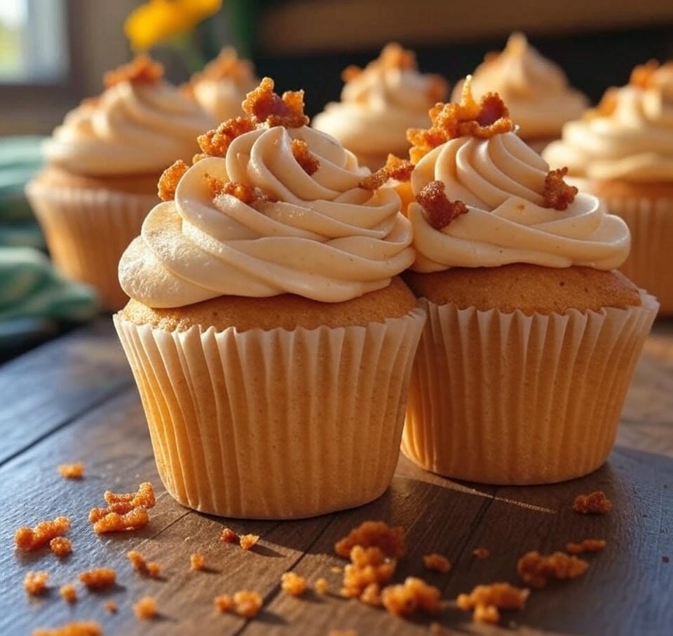 Maple Bourbon Cupcake with Bacon Recipes