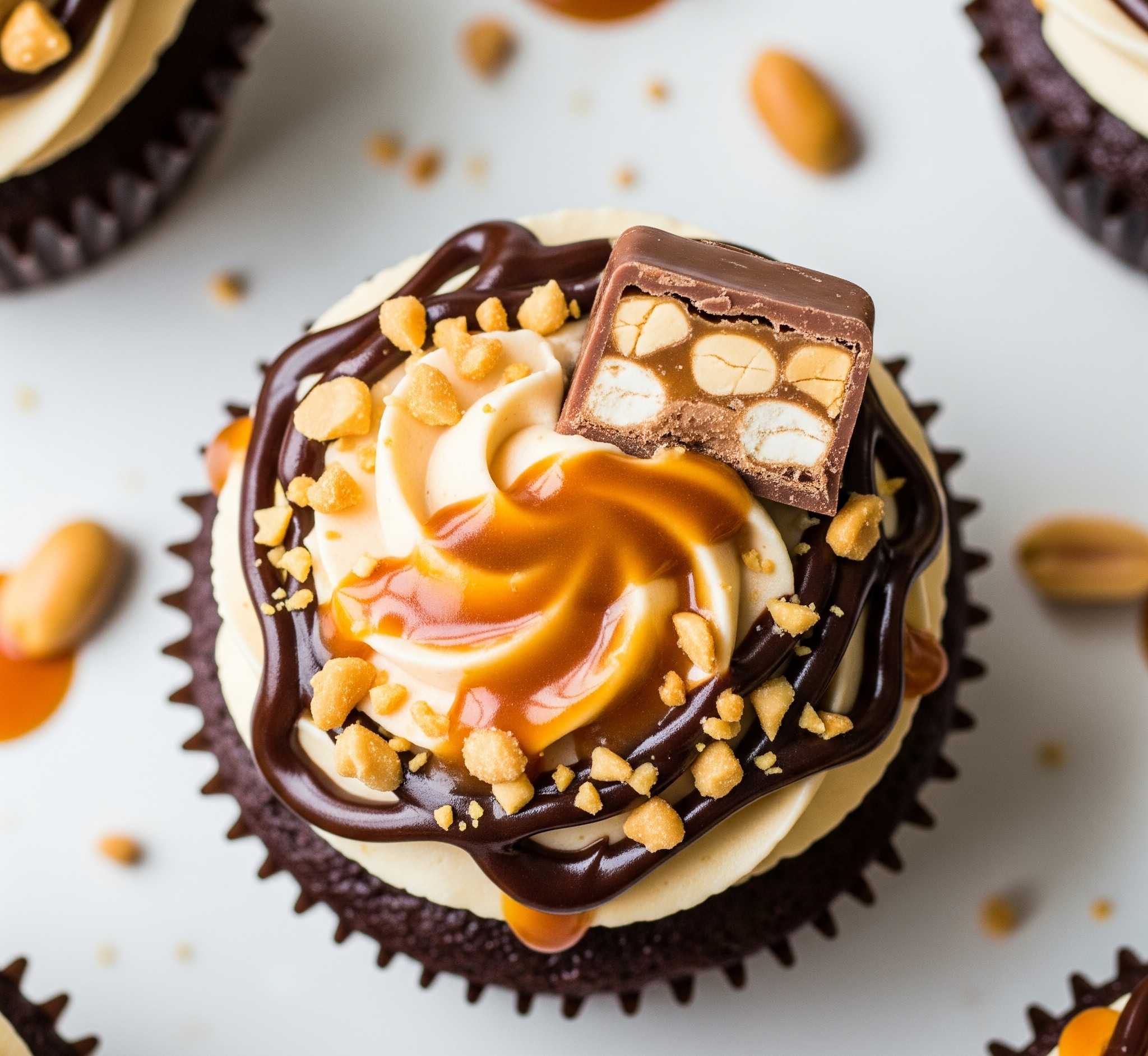 Snickers Cupcake Recipes